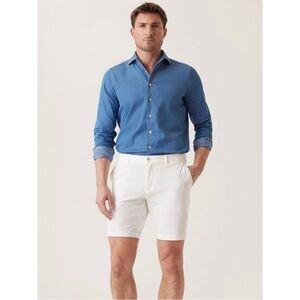 DEKE “Galaxy Bermuda” white 4x stretch chino shorts (size 36)